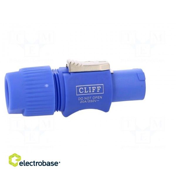 Connector: circular | male | CLIFFCON-P | 20A | 250VAC | for cable image 7