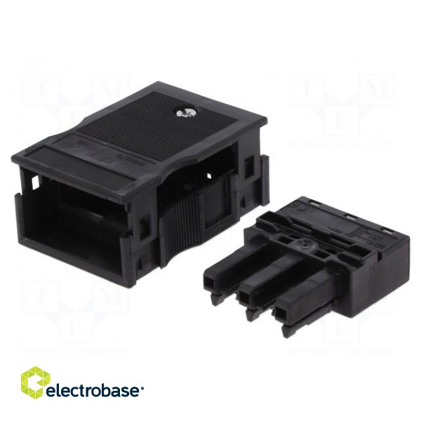 Connector: pluggable terminal block | spring clamp | female | 25A image 1