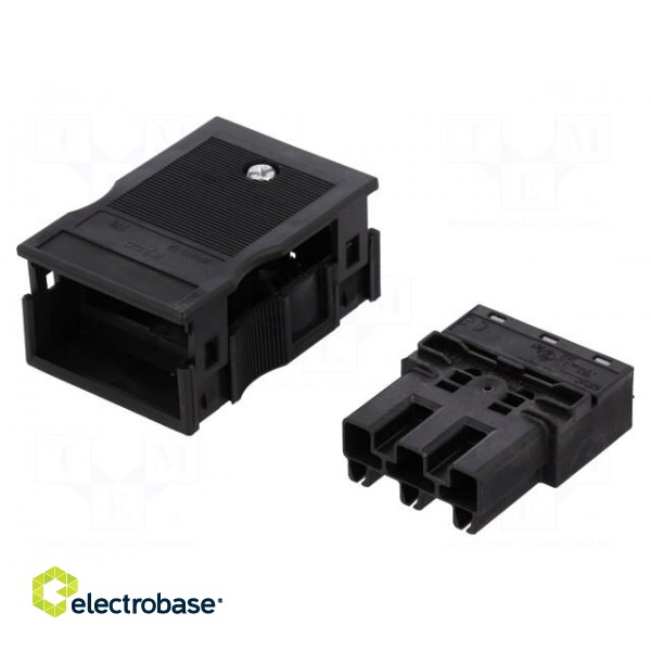 Connector: pluggable terminal block | spring clamp | male | 25A image 1