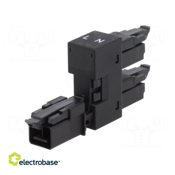 Transition: T adapter | male,female x2 | 890 | 16A | 250V | ways: 2 | Y paveikslėlis 1