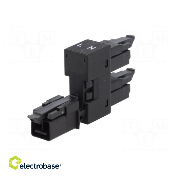 Transition: T adapter | male,female x2 | 890 | 16A | 250V | ways: 2 | Y image 2
