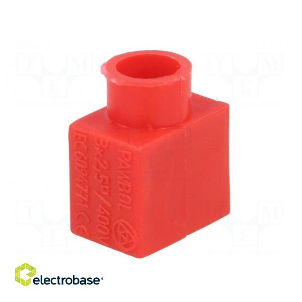 Terminal block | screw terminal | 2.5mm2 | 400V | 32A | ways: 1 | red image 6