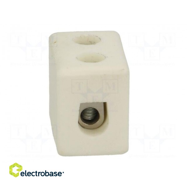 Terminal block | screw terminal | 4mm2 | 450V | 32A | ways: 1 | for cable image 5