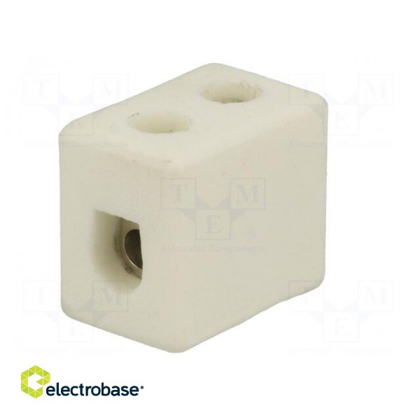 Terminal block | screw terminal | 4mm2 | 450V | 32A | ways: 1 | for cable фото 6