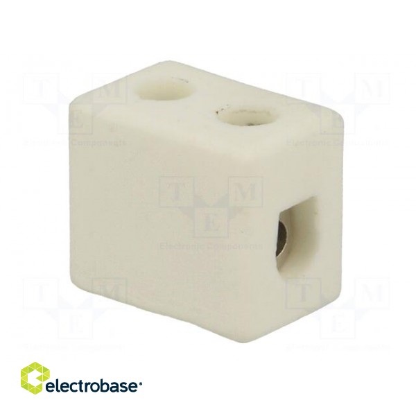 Terminal block | screw terminal | 4mm2 | 450V | 32A | ways: 1 | for cable фото 8