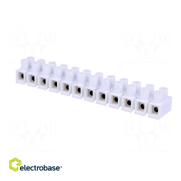 Terminal block | screw terminal | 6mm2 | 400V | 41A | ways: 12 | -25÷85°C image 8