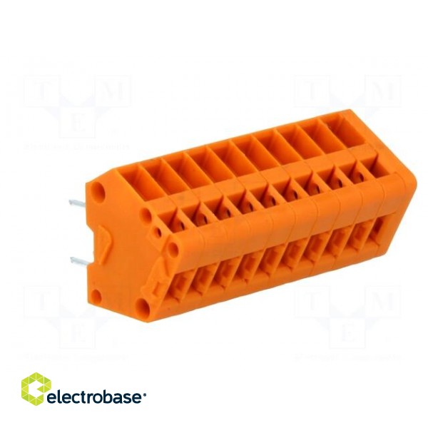 PCB terminal block | angled | 2.54mm | ways: 10 | on PCBs | 0.08÷0.5mm2 image 8