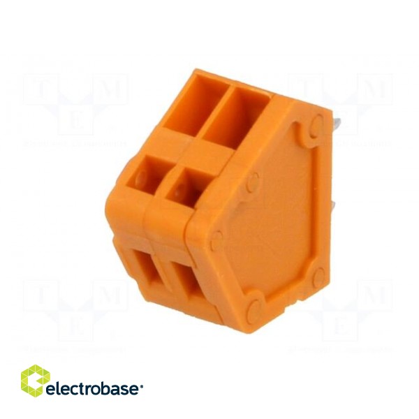 PCB terminal block | angled | 2.54mm | ways: 2 | on PCBs | 200÷500um2 paveikslėlis 2