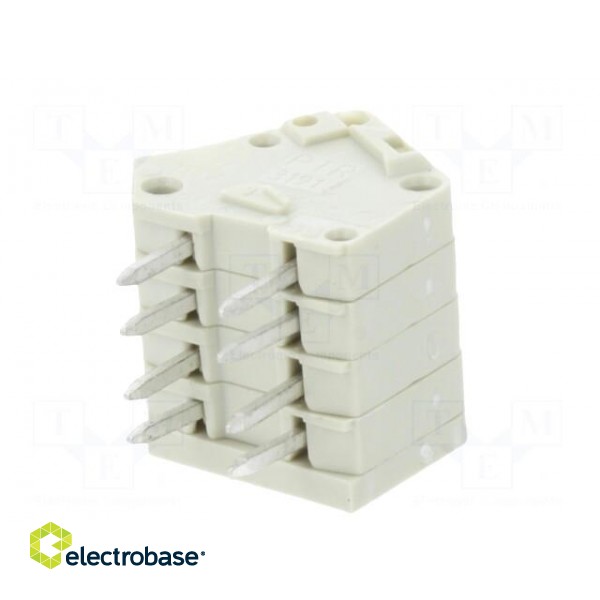 PCB terminal block | angled | 2.5mm | ways: 4 | on PCBs | 0.08÷1mm2 image 6