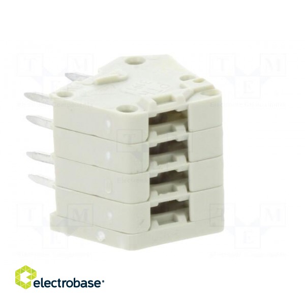 PCB terminal block | angled | 2.5mm | ways: 4 | on PCBs | 0.08÷1mm2 image 8