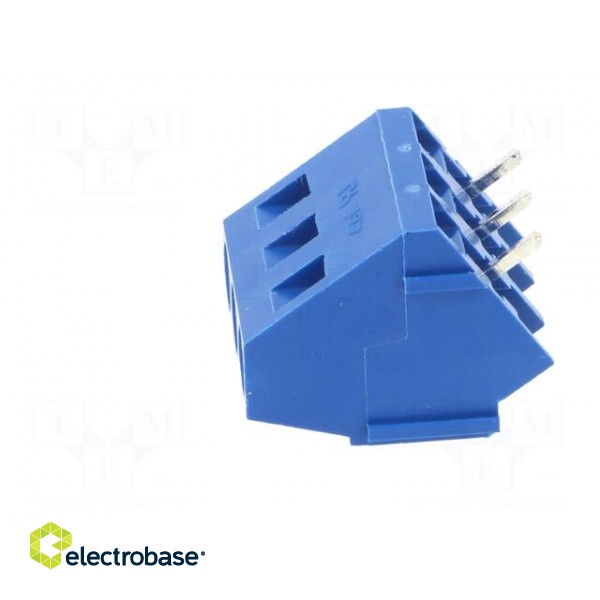 PCB terminal block | angled 35° | 5mm | ways: 3 | on PCBs | 2.5mm2 | 10A image 3