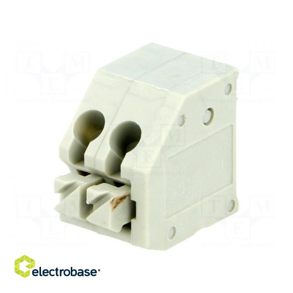 PCB terminal block | angled 45° | 3.5mm | ways: 2 | on PCBs | 0.75mm2 image 1