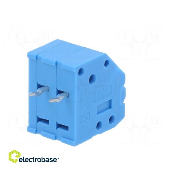 PCB terminal block | angled 45° | 3.5mm | ways: 2 | on PCBs | terminal paveikslėlis 6