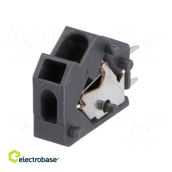 PCB terminal block | angled 45° | 5mm | ways: 1 | on PCBs | 0.5÷2.5mm2 image 1
