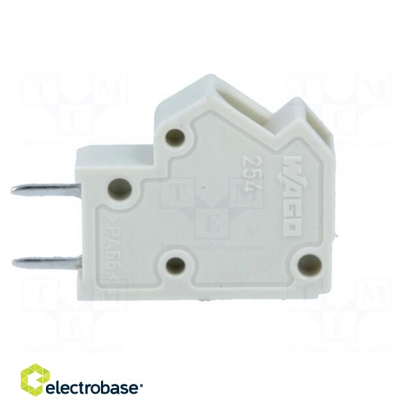 PCB terminal block | angled 45° | 5mm | ways: 1 | on PCBs | 0.5÷2.5mm2 image 1