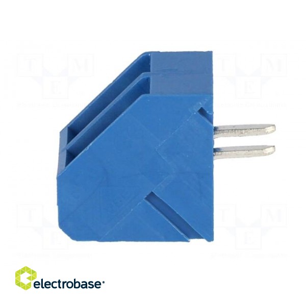 PCB terminal block | angled 45° | 5mm | ways: 2 | on PCBs | 2.5mm2 | 15A image 3
