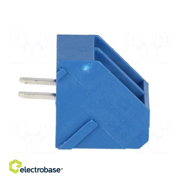 PCB terminal block | angled 45° | 5mm | ways: 2 | on PCBs | 2.5mm2 | 15A image 7