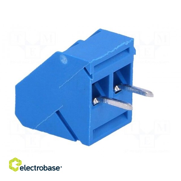 PCB terminal block | angled 45° | 5mm | ways: 2 | on PCBs | 2.5mm2 | 16A image 4