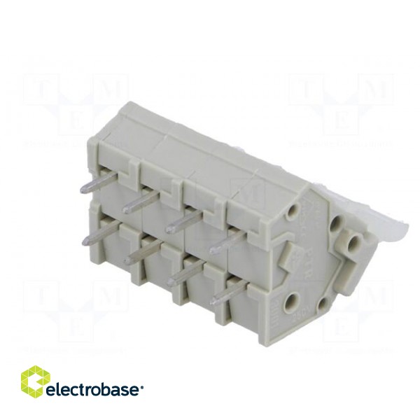 PCB terminal block | angled 45° | 5mm | ways: 4 | on PCBs | 0.5÷2.5mm2 image 6
