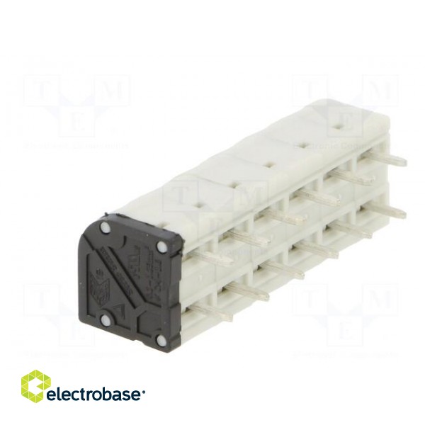 PCB terminal block | angled 45° | 5mm | ways: 6 | on PCBs | 0.75mm2 image 4