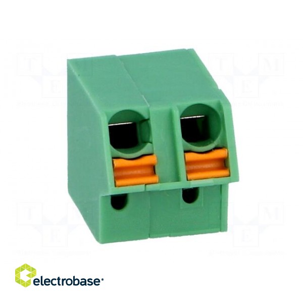 PCB terminal block | angled | 5mm | ways: 2 | on PCBs | 0.2÷1mm2 | tinned image 9