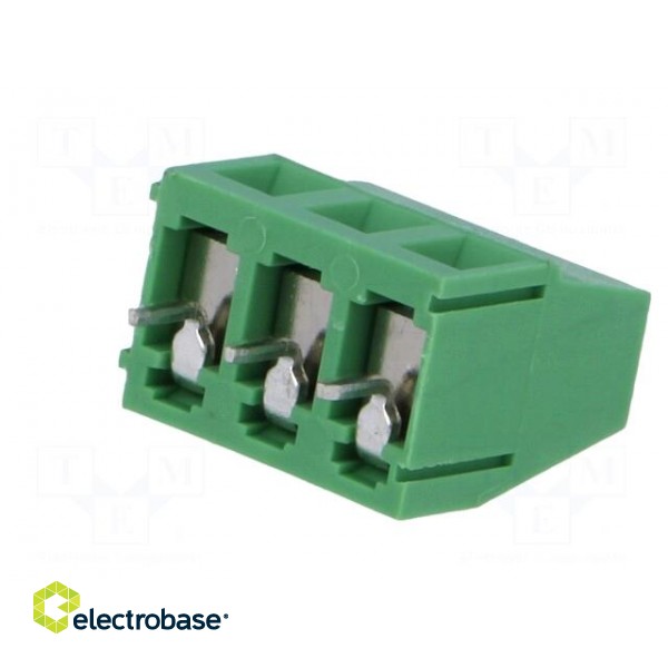 PCB terminal block | angled | 5mm | ways: 3 | on PCBs | 2.5mm2 | terminal image 6