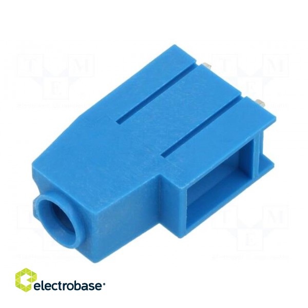 PCB terminal block | angled 90° | 10.16mm | ways: 1 | on PCBs | blue image 1