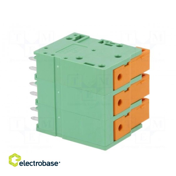 PCB terminal block | angled 90° | 10mm | ways: 3 | on PCBs | 0.75÷16mm2 image 6