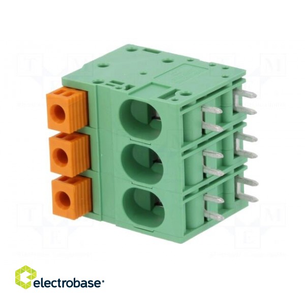 PCB terminal block | angled 90° | 10mm | ways: 3 | on PCBs | 0.75÷16mm2 image 2