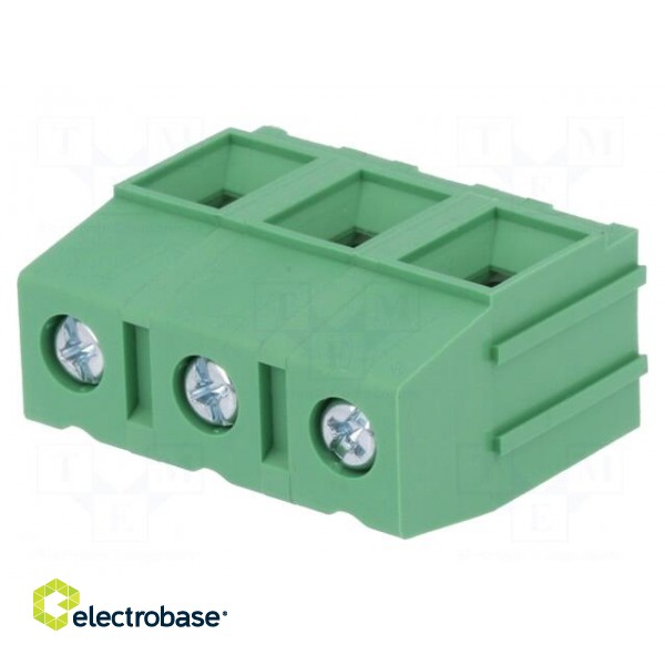 PCB terminal block | angled 90° | 12.7mm | ways: 3 | on PCBs | terminal image 1