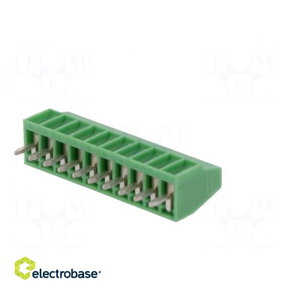 PCB terminal block | angled 90° | 2.54mm | ways: 10 | on PCBs | 500um2 paveikslėlis 6