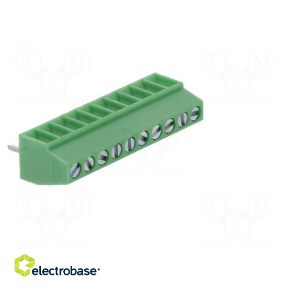 PCB terminal block | angled 90° | 2.54mm | ways: 10 | on PCBs | 500um2 image 8