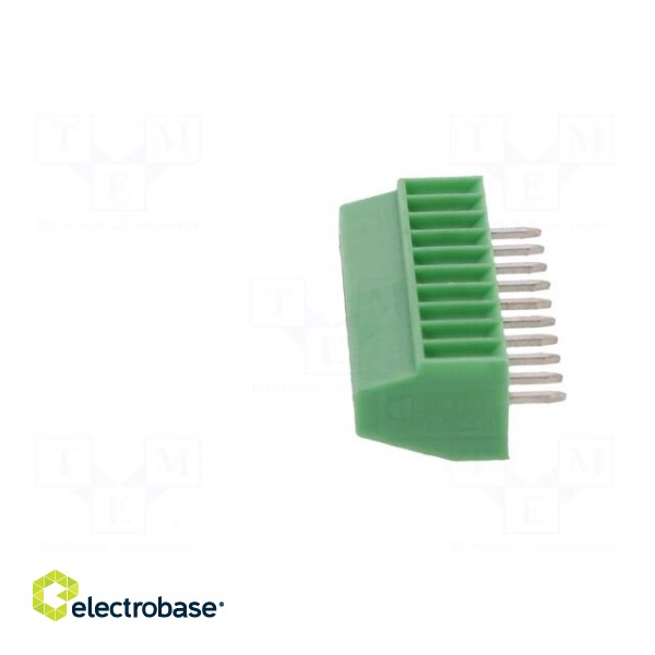 PCB terminal block | angled 90° | 2.54mm | ways: 10 | on PCBs | 500um2 paveikslėlis 3