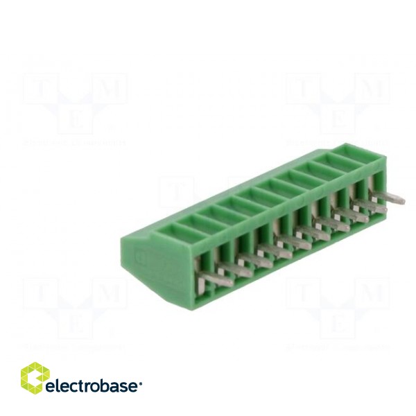 PCB terminal block | angled 90° | 2.54mm | ways: 10 | on PCBs | 500um2 paveikslėlis 4