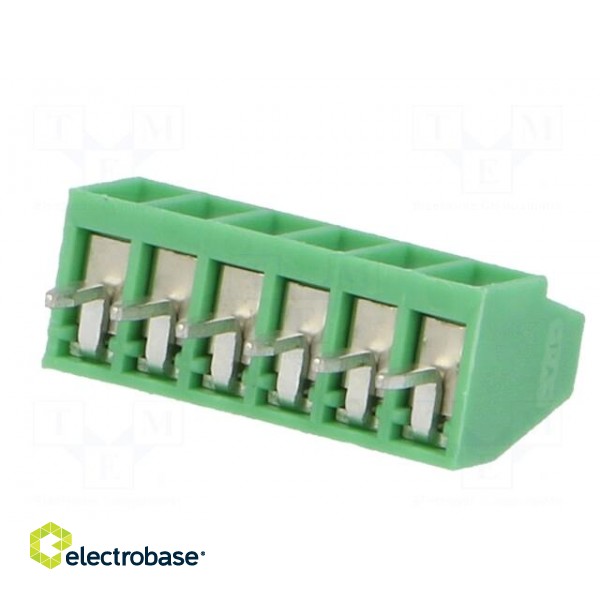 PCB terminal block | angled 90° | 2.54mm | ways: 6 | on PCBs | 500um2 image 6