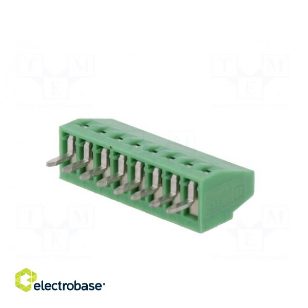 PCB terminal block | angled 90° | 2.54mm | ways: 8 | on PCBs | 500um2 paveikslėlis 6