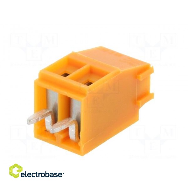 PCB terminal block | angled 90° | 3.5mm | ways: 2 | on PCBs | 1.5mm2 фото 6
