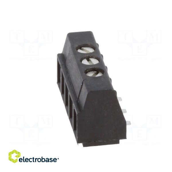 PCB terminal block | angled 90° | 3.81mm | ways: 3 | on PCBs,screw image 3