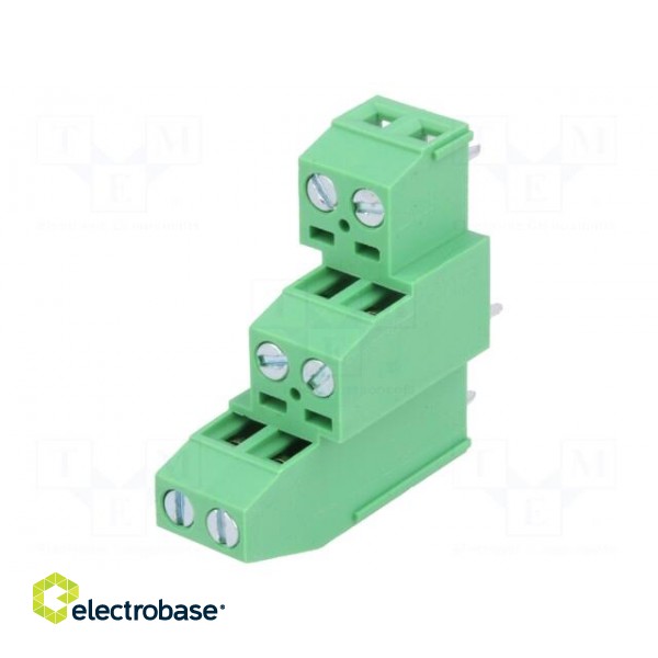 PCB terminal block | angled 90° | 3.81mm | ways: 6 | on PCBs | 1mm2 image 1