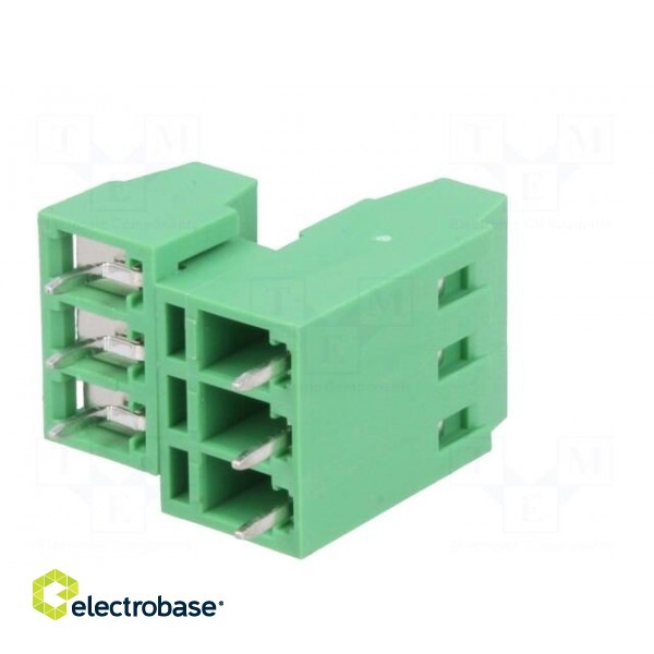 PCB terminal block | angled 90° | 3.81mm | ways: 6 | on PCBs | terminal image 6