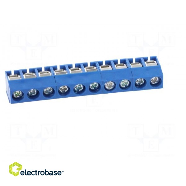 PCB terminal block | angled 90° | 5mm | ways: 10 | on PCBs | 2.5mm2 image 9