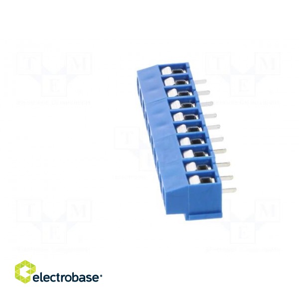 PCB terminal block | angled 90° | 5mm | ways: 10 | on PCBs | 2.5mm2 image 3