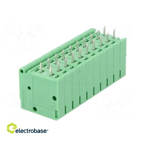 PCB terminal block | angled 90° | 5mm | ways: 1 | on PCBs | 2.5mm2 | 20A image 4