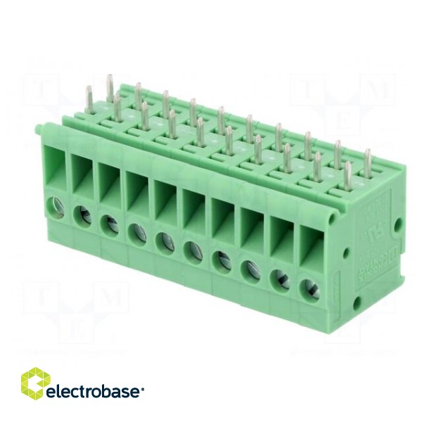 PCB terminal block | angled 90° | 5mm | ways: 1 | on PCBs | 2.5mm2 | 20A image 2