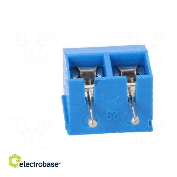 PCB terminal block | angled 90° | 5mm | ways: 2 | on PCBs | 1.5mm2 | 16A image 5