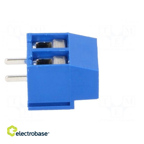 PCB terminal block | angled 90° | 5mm | ways: 2 | on PCBs | 1.5mm2 | 8A image 7