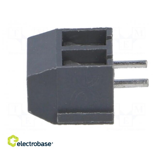 PCB terminal block | angled 90° | 5mm | ways: 2 | on PCBs | 2.5mm2 | 16A фото 2