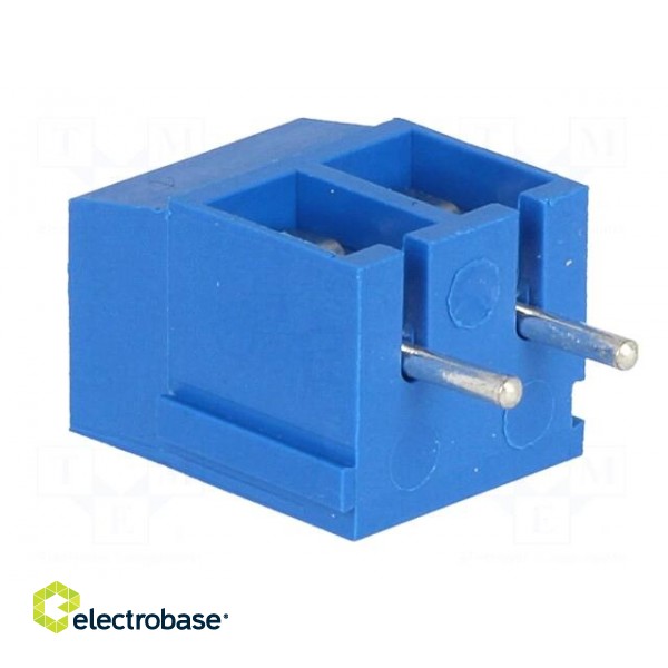 PCB terminal block | angled 90° | 5mm | ways: 2 | on PCBs | 2.5mm2 | 24A image 4