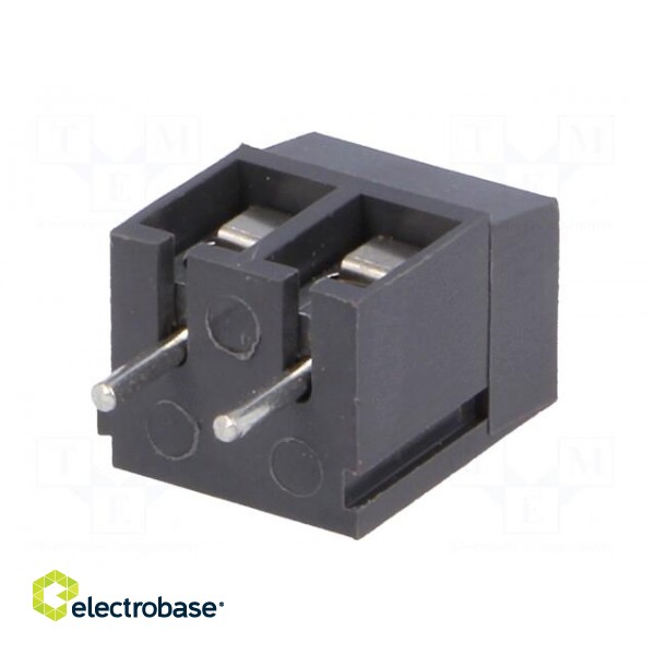 PCB terminal block | angled 90° | 5mm | ways: 2 | on PCBs | 2.5mm2 | 24A image 6