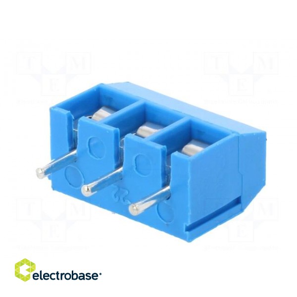 PCB terminal block | angled 90° | 5mm | ways: 3 | on PCBs | 1.5mm2 | 16A image 6